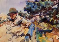 Sargent, John Singer - Boy on a Rock
